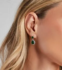 Windsor. Glam Doll Teardrop Stud Earrings -Formal Dresses Online Shop 07001 1361 2