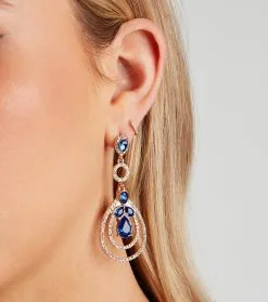 Windsor. Gorgeous Gemstone Teardrop Earrings