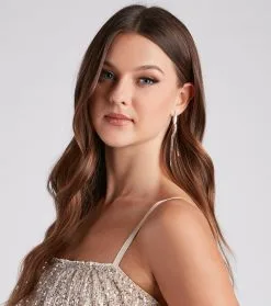 Windsor. Majorly Luxe Rhinestone Twist Earrings