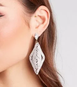 Windsor. Glitzy Era Rhinestone Statement Earrings