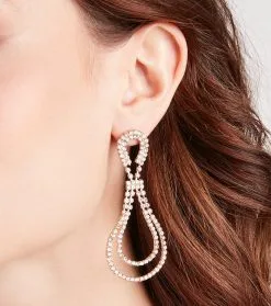 Windsor. Beautiful Shine Rhinestone Teardrop Earrings -Formal Dresses Online Shop 07001 1508 2