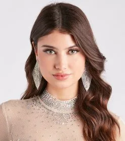 Windsor. Captivating Glamour Rhinestone Statement Earrings