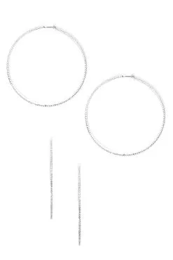 Windsor. Extra Large Rhinestone Hoops -Formal Dresses Online Shop 07001 4280 2