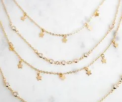 Windsor. Seeing Stars Layered Necklace -Formal Dresses Online Shop 07002 0045 7