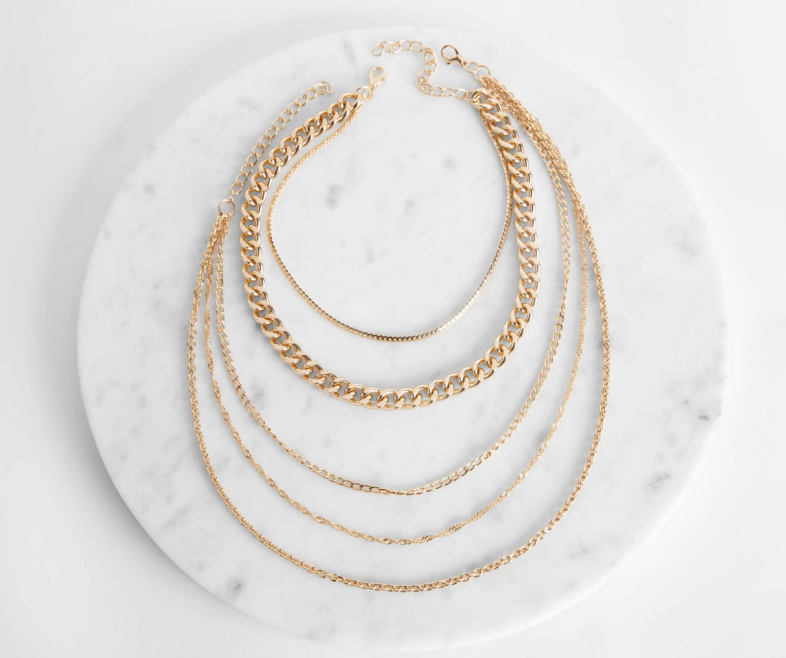 Windsor. Chain Gang Necklace Set 4 Windsor. Chain Gang Necklace Set - Image 2