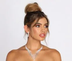 Windsor. Lead Me To You Rhinestone Necklace Set