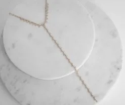 Windsor. Clustered Rhinestone Choker Lariat Necklace -Formal Dresses Online Shop 07002 0287 6