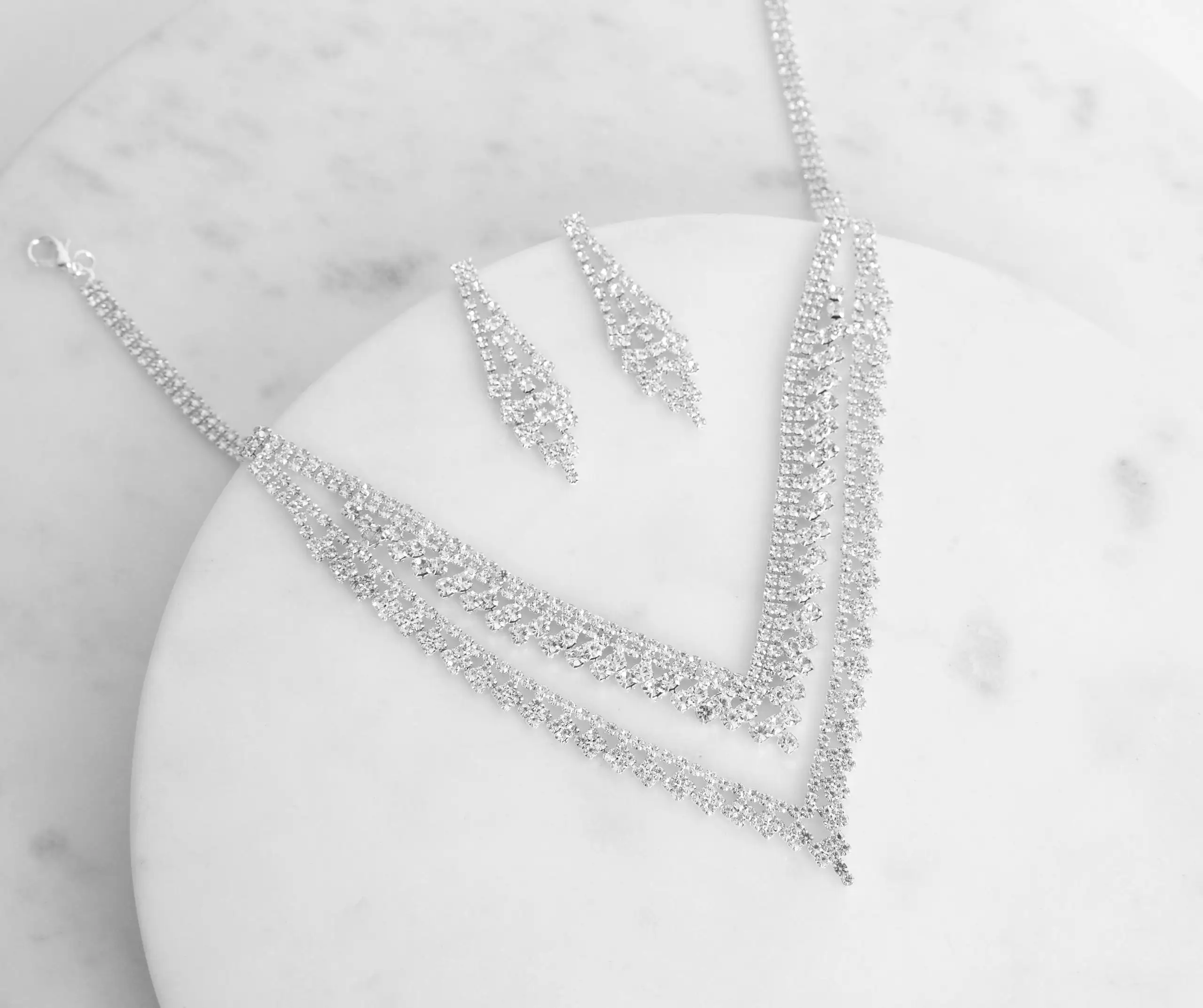 Windsor. Feel The Love Rhinestone Necklace + Earring Set 4 Windsor. Feel The Love Rhinestone Necklace + Earring Set - Image 2