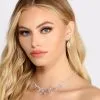 Windsor. Always Elegant Rhinestone Collar Necklace + Earring Set