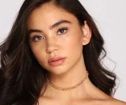 Windsor. Shimmering Beauty Rhinestone Necklace And Earrings Set