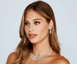 Windsor. Go With The Glitz Collar And Earrings Set