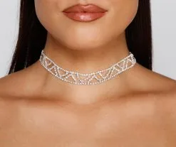 Windsor. Bring The Sparkle Trendy Choker Necklace