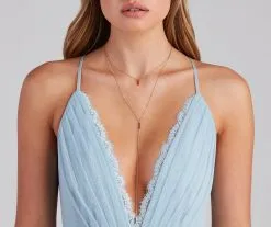 Windsor. Keep It Sleek Bar Charm Layer Necklace