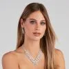 Windsor. Grand Glam Rhinestone Necklace Set 1 Windsor. Grand Glam Rhinestone Necklace Set -Formal Dresses Online Shop 07002 1007 1