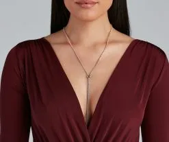 Windsor. All That Shine Rhinestone Slider Necklace