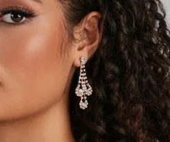 Windsor. Floral Drops Rhinestone Collar And Earrings Set -Formal Dresses Online Shop 07002 1120 2