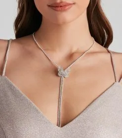 Windsor. Butterfly Effect Slider Necklace -Formal Dresses Online Shop 07002 1162 1