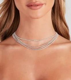 Windsor. Glitz Attack Rhinestone Choker