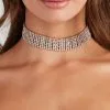 Windsor. Brilliant Sparkle Rhinestone Choker -Formal Dresses Online Shop 07002 1214 1