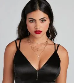 Windsor. Chic Peek Dainty Layered Necklace