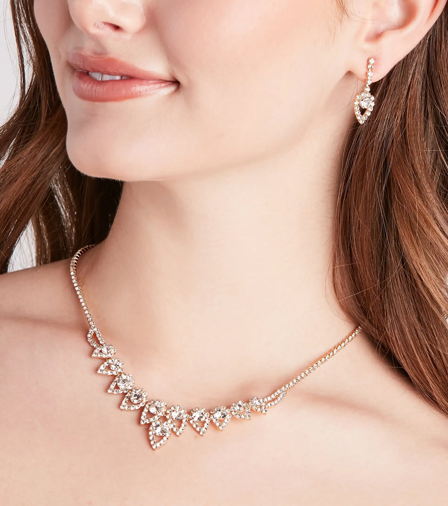 Windsor. Sparkle Up The Night Rhinestone Necklace And Earrings Set 4 Windsor. Sparkle Up The Night Rhinestone Necklace And Earrings Set - Image 2