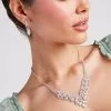 Windsor. Dazzling Vibes Cubic Zirconia Necklace And Earrings Set 2 Windsor. Dazzling Vibes Cubic Zirconia Necklace And Earrings Set -Formal Dresses Online Shop 07002 1455 2