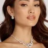 Windsor. Teardrop Rhinestone Necklace Set -Formal Dresses Online Shop 07002 4869 1