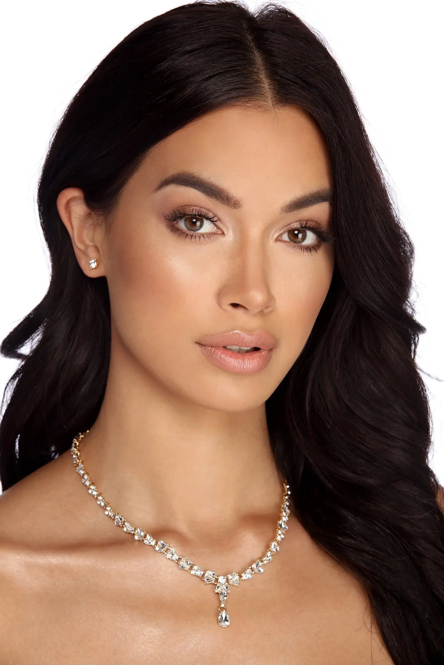 Windsor. Drippin' Rhine Necklace & Stud Earrings 3 Windsor. Drippin' Rhine Necklace & Stud Earrings