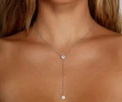 Windsor. Cubic Zirconia Lariat Necklace