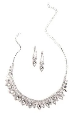 Windsor. Glamour Tear Drop Necklace And Earrings Set -Formal Dresses Online Shop 07002 5153 2 55ef85a4 45f7 4d02 a44c a9aff7879460