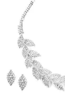 Windsor. Rhinestone Leaf Collar And Stud Earrings -Formal Dresses Online Shop 07002 5204 3 d3889e51 1d0f 4cbe b97f 555dad2441ed