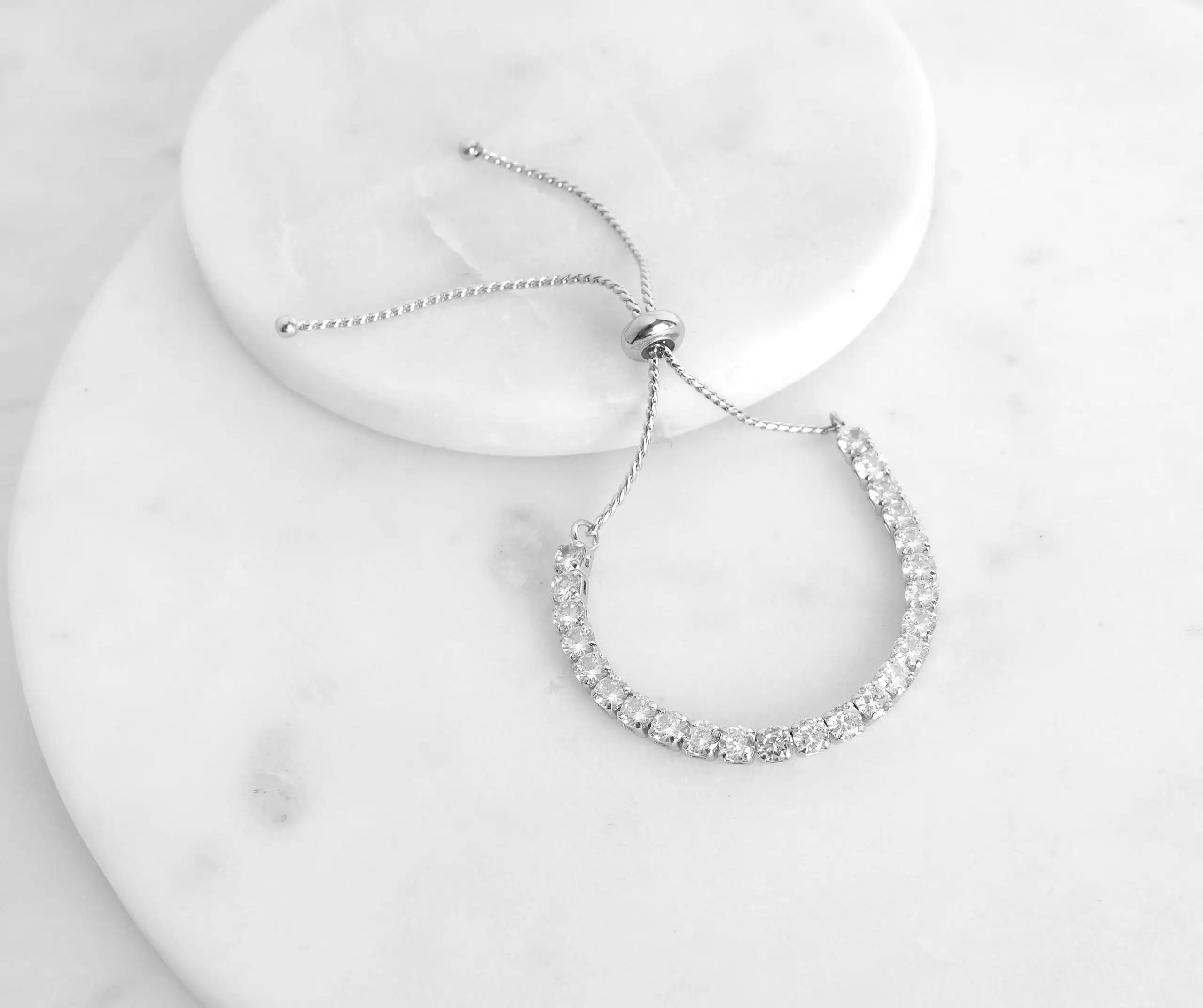 Windsor. Cubic Zirconia Bolo Bracelet 4 Windsor. Cubic Zirconia Bolo Bracelet - Image 2