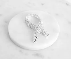 Windsor. Rhinestone Multi Row Clasp Bracelet -Formal Dresses Online Shop 07003 0055 7