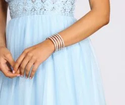 Windsor. Glistening Evenings Rhinestone Cuff Bracelet