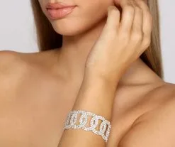 Windsor. Bling It On Rhinestone Cuff