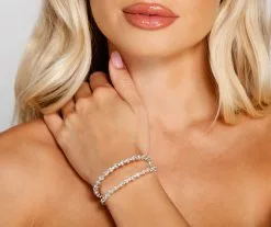 Windsor. Double The Luxe Rhinestone Cuff