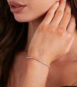 Windsor. Delicate CZ Tennis Bracelet