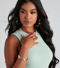 Windsor. Mystic Butterfly Chain Link Bracelet -Formal Dresses Online Shop 07003 0367 2