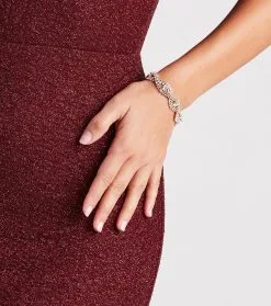 Windsor. Divine Glamour Rhinestone Twisted Bracelet