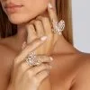 Windsor. Butterfly Rhinestone Ring Set