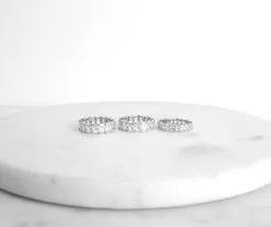 Windsor. 3 Pack Cubic Zirconia Infinity Bands