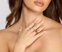 Windsor. Bring The Glam Six-Pack Ring Set