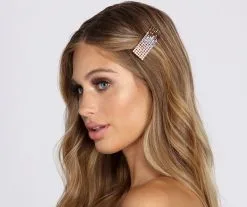 Windsor. Multi Toned Rhinestone Hair Clip