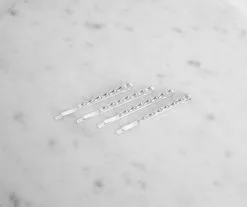 Windsor. Baguette Rhinestone Bobby Pin 4 Pack