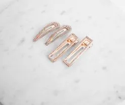 Windsor. Shine On Rhinestone Clips 4 Pack