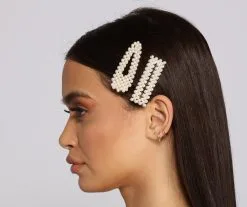 Windsor. Preppy And Posh Pearl Hair Accessory Set -Formal Dresses Online Shop 07006 0198 3