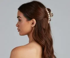 Windsor. Make It Chic Pearl Hair Claw Clips
