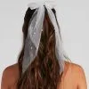 Windsor. Faux Pearl Tulle Bow Barrette