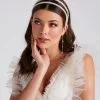Windsor. Keep It Neat Faux Pearl Headband Set -Formal Dresses Online Shop 07006 0386 1