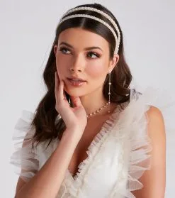 Windsor. Keep It Neat Faux Pearl Headband Set